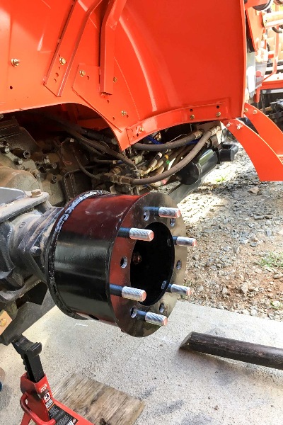 Kubota, John Deere, Drum Style Hub Extension